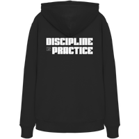 DISCPL DISCIPLINE Hoodie Schwarz Rückansicht Backprint Bio-Baumwolle
