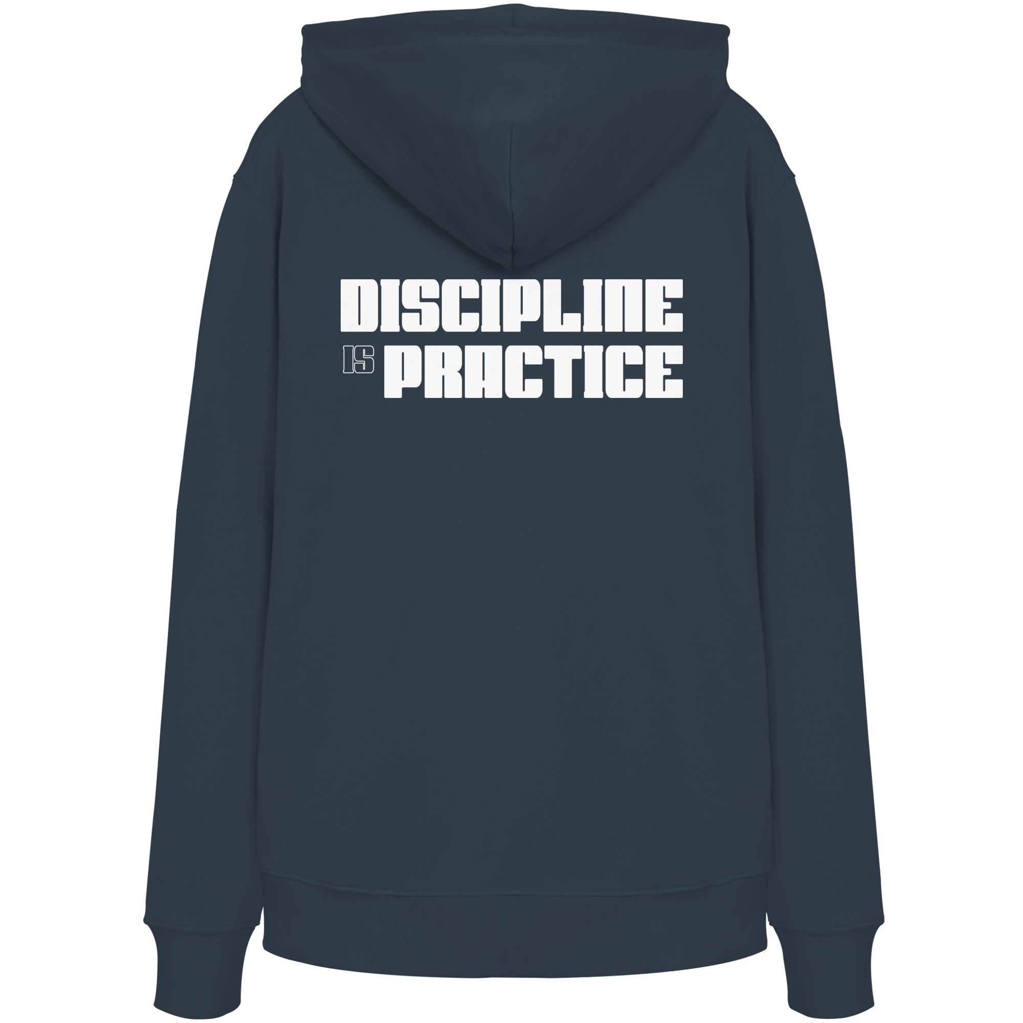 DISCPL DISCIPLINE Hoodie India Ink Grau Rückseite Statement Streetwear