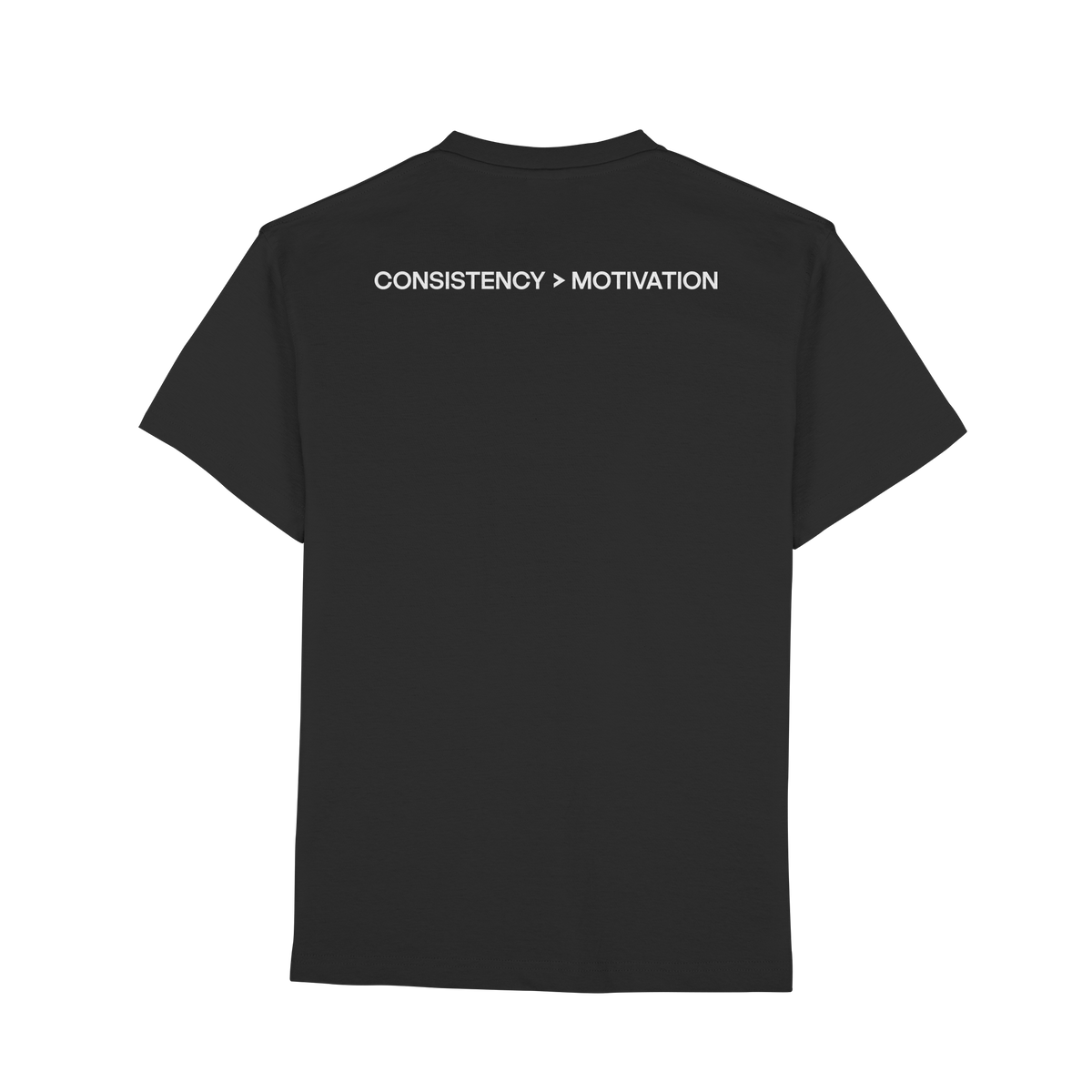 DISCPL CONSISTENCY Regular T-Shirt Schwarz Rückansicht Bio-Baumwolle