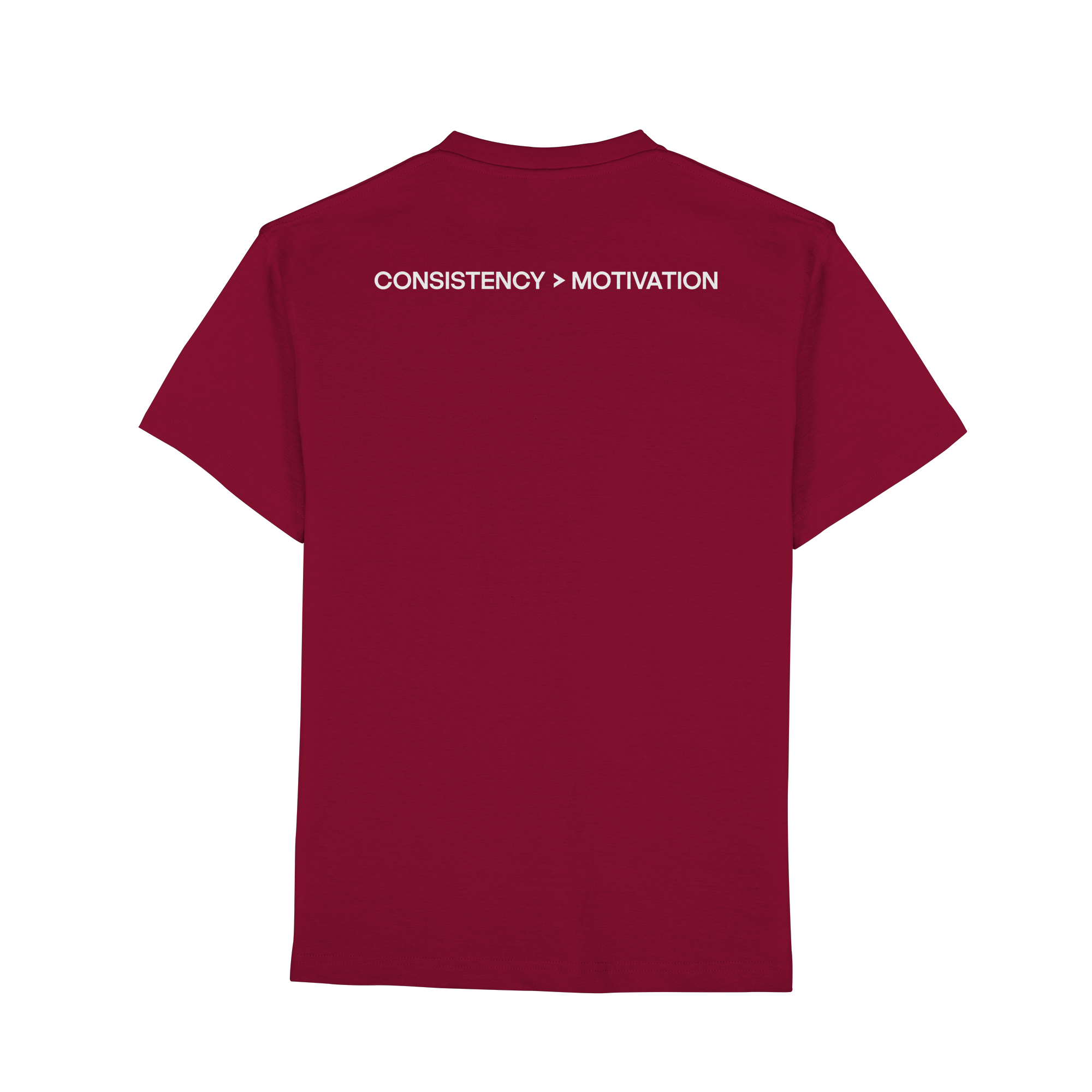 DISCPL CONSISTENCY Regular T-Shirt Wine Rückansicht Bio-Baumwolle