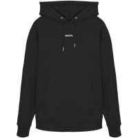 DISCPL DISCIPLINE Hoodie Schwarz Vorderansicht Bio-Baumwolle
