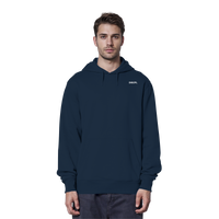 CONTROL Hoodie Navy Vorderansicht Bio-Baumwolle DISCPL