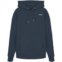 DISCPL CONTROL Hoodie India Ink Grau Vorderansicht Bio-Baumwolle