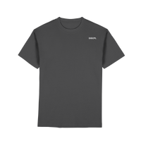 DISCPL CONSISTENCY Regular T-Shirt Graphit Vorderansicht Bio-Baumwolle