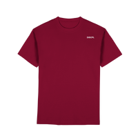 DISCPL CONSISTENCY Regular T-Shirt Wine Vorderansicht Bio-Baumwolle